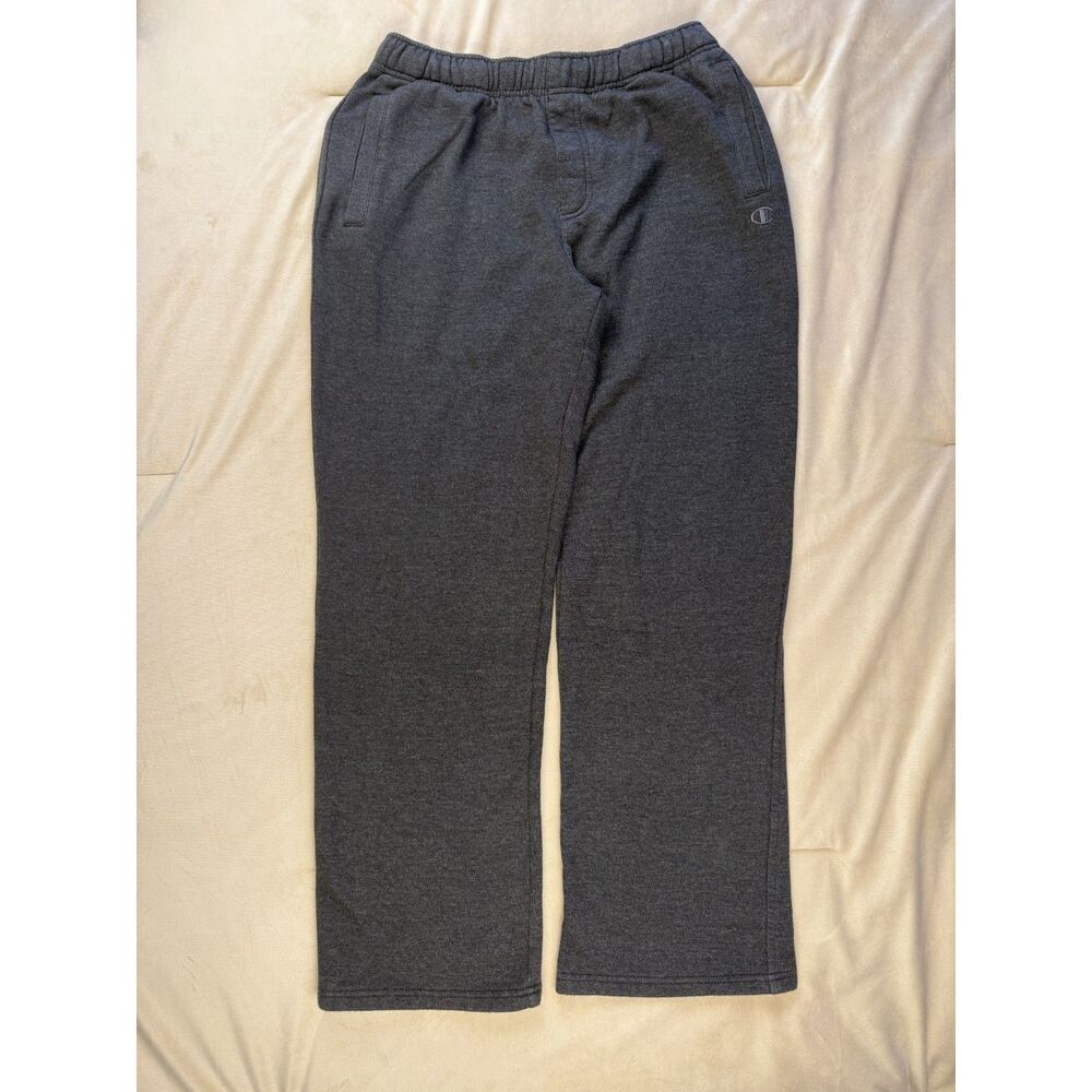 Champion Elite Men’s Medium Gray Fleece Sweatpants Straight Leg Athletic Pants